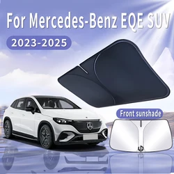 Car Sun Visor For Mercedes-Benz EQE SUV 2023 2024 2025 Front Windshield Sunshade Heat Insulation Summer Cooling Auto Accessories