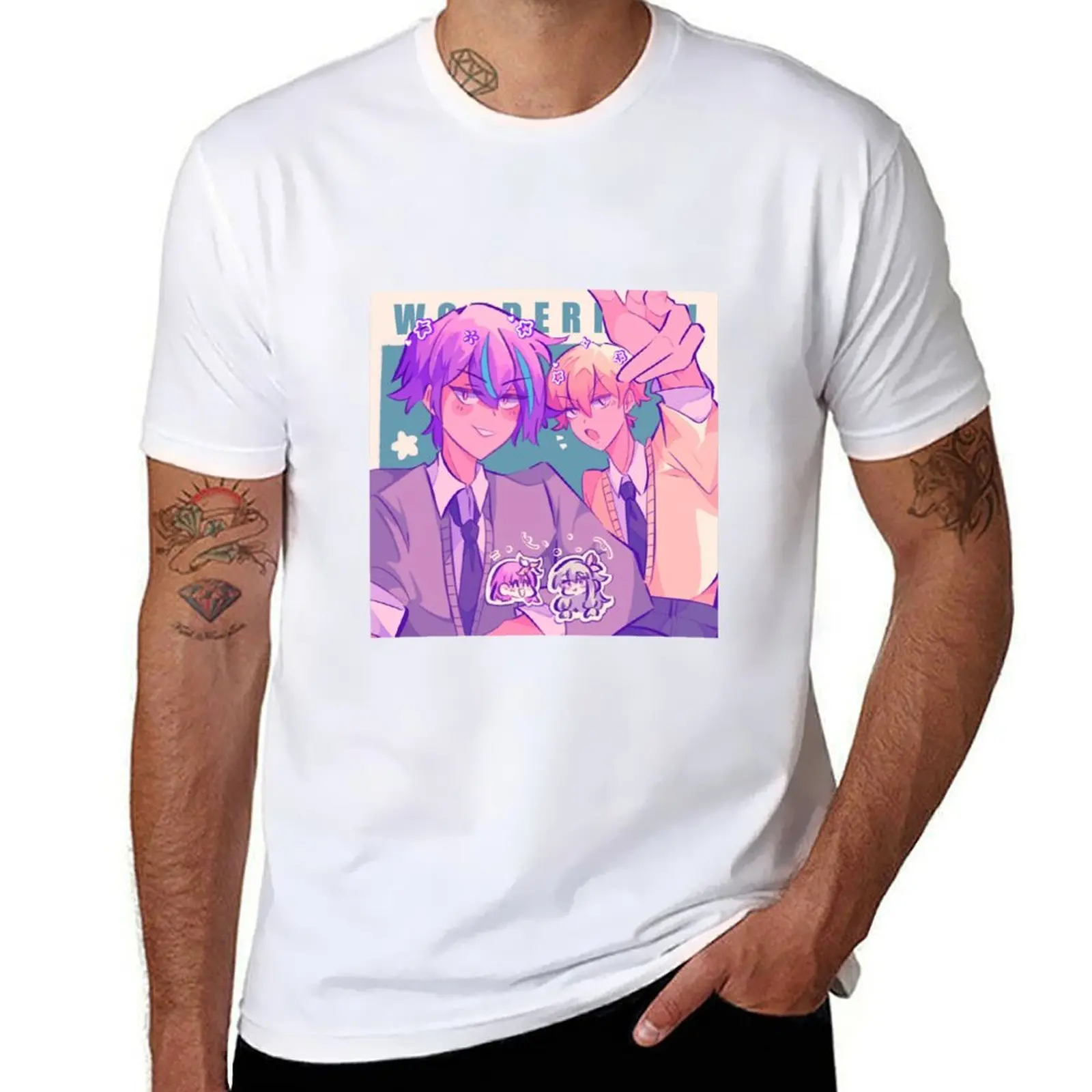 

Ruikasa Project Sekai T-Shirt man t shirts for men t shirt men 100% cotton luxury brand T-Shirt