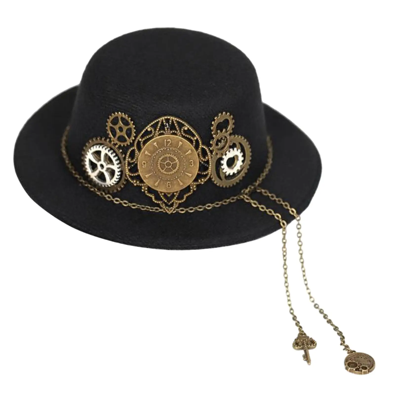 Mini sombrero de copa Steampunk para mujer y niña, horquilla, accesorios de Cosplay, sombreros decorativos para suministros de fiesta, espectáculo de escenario de baile, vacaciones