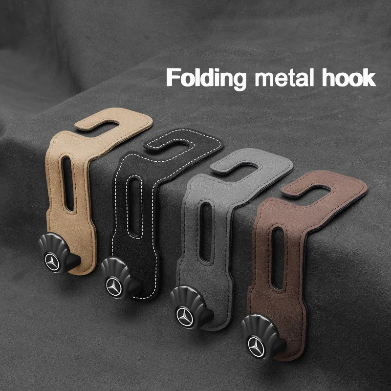 Car Seat Headrest Hook Auto Back Seat Organizer Hanger Auto Accessory For Mercedes Benz A C E S G Class GLC CLE CLA GLB GLS W177