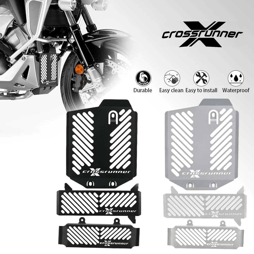 

FOR HONDA VFR 800X CROSSRUNNER Crossrunner Motorcycle Oil Cooler guard & Upper and Lower Radiator Guard Set 2015-2022 2024 2023