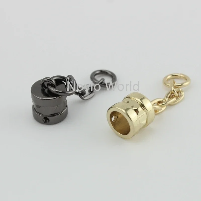 20-100pcs 6 colors 42x8mm high quality metal hanger connects  tassel cap chain connectors hardware accessories