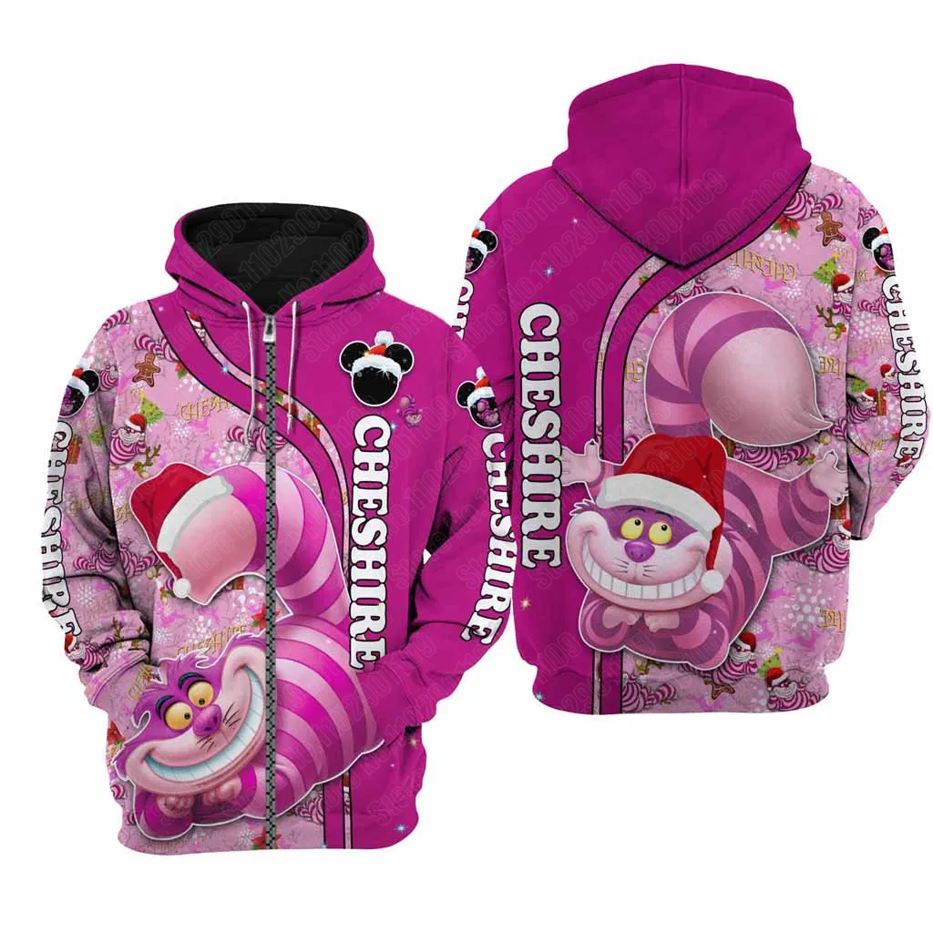 Cheshire Cat Alice In Wonderland cartoon men women 3D Print High quality Fleece Zipper/ Hoodies Pullover Tops dropshipping