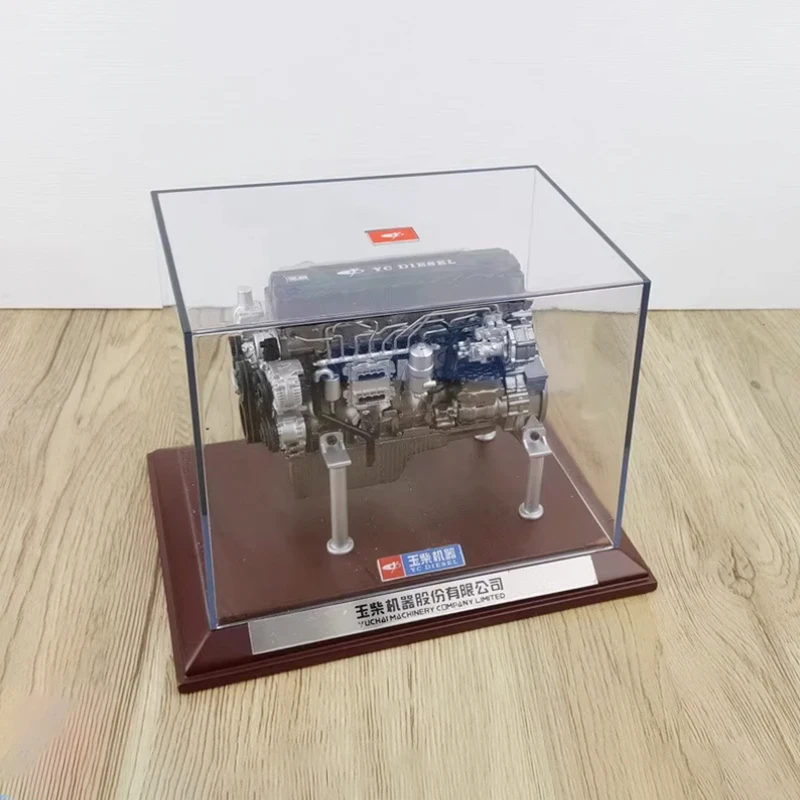 Motor de potencia Yuchai fundido a presión, escala 1:12, modelo de simulación de aleación, colección de decoración, regalo, exhibición estática