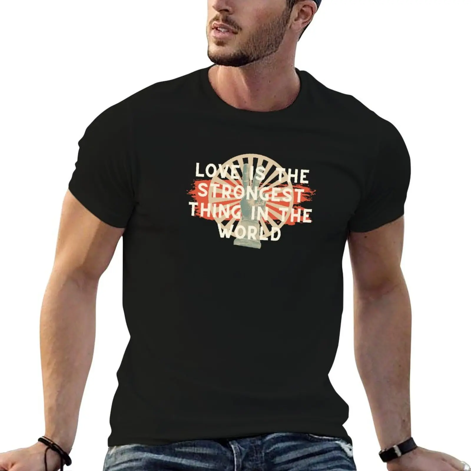 Love Is The Strongest Thing In The World // Jojo Rabbit T-Shirt quick-drying new edition black t-shirts for men