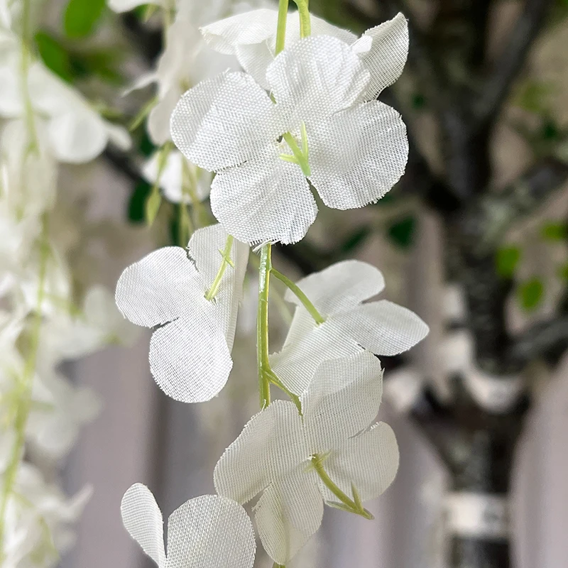 الأكثر شعبية مخصصة الديكور الداخلي الزفاف الأخضر الزهور الاصطناعية شجرة اصطناعية شجرة الوستارية #4