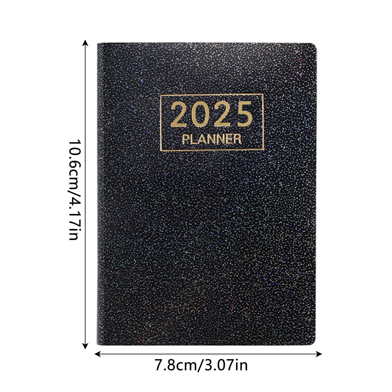 A7 2025 Mini Notebook with Calendar Portable Pocket Notepad Diary Planner Memo Pads for Office School Stationery Accessories