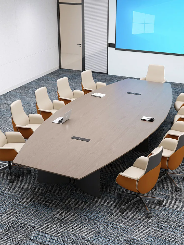 * New High Sense MDF Conference Table Long Table Modern Simple Design for Conference Room Training Negotiation 8-Person