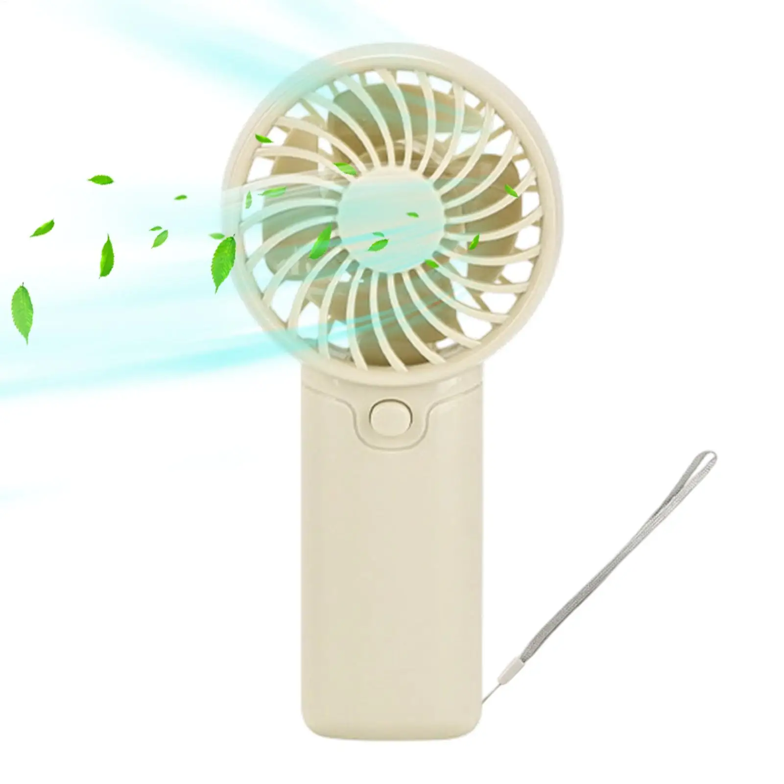 Mini portable handheld fan Battery Powered Quiet Ergonomic Noiseless Desk Fan USB Rechargeable Handheld Fan for Indoor Outdoor