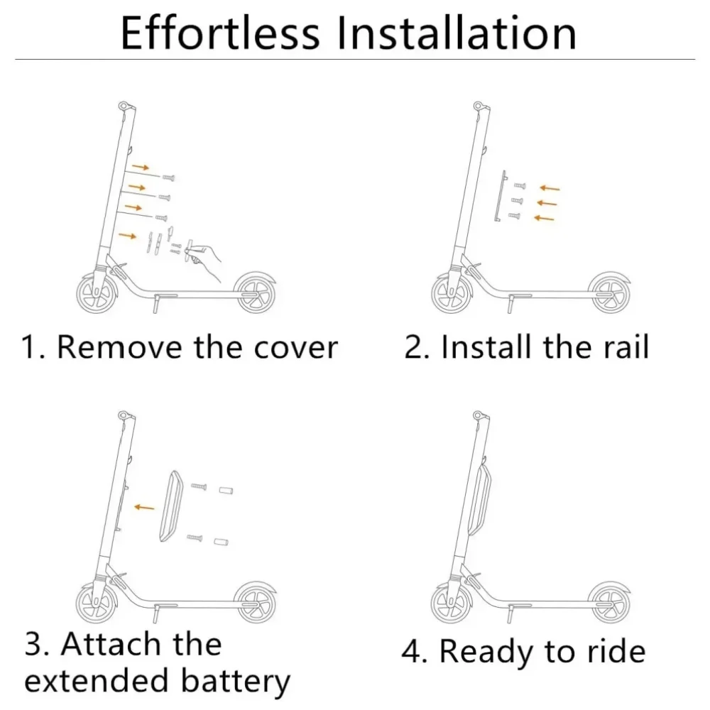 External Battery for Ninebot Segway ES1 ES2 ES4 E22 E22D E22E Smart Electric Scooter 36V 5000mAH Battery,Scooter Accessories CE