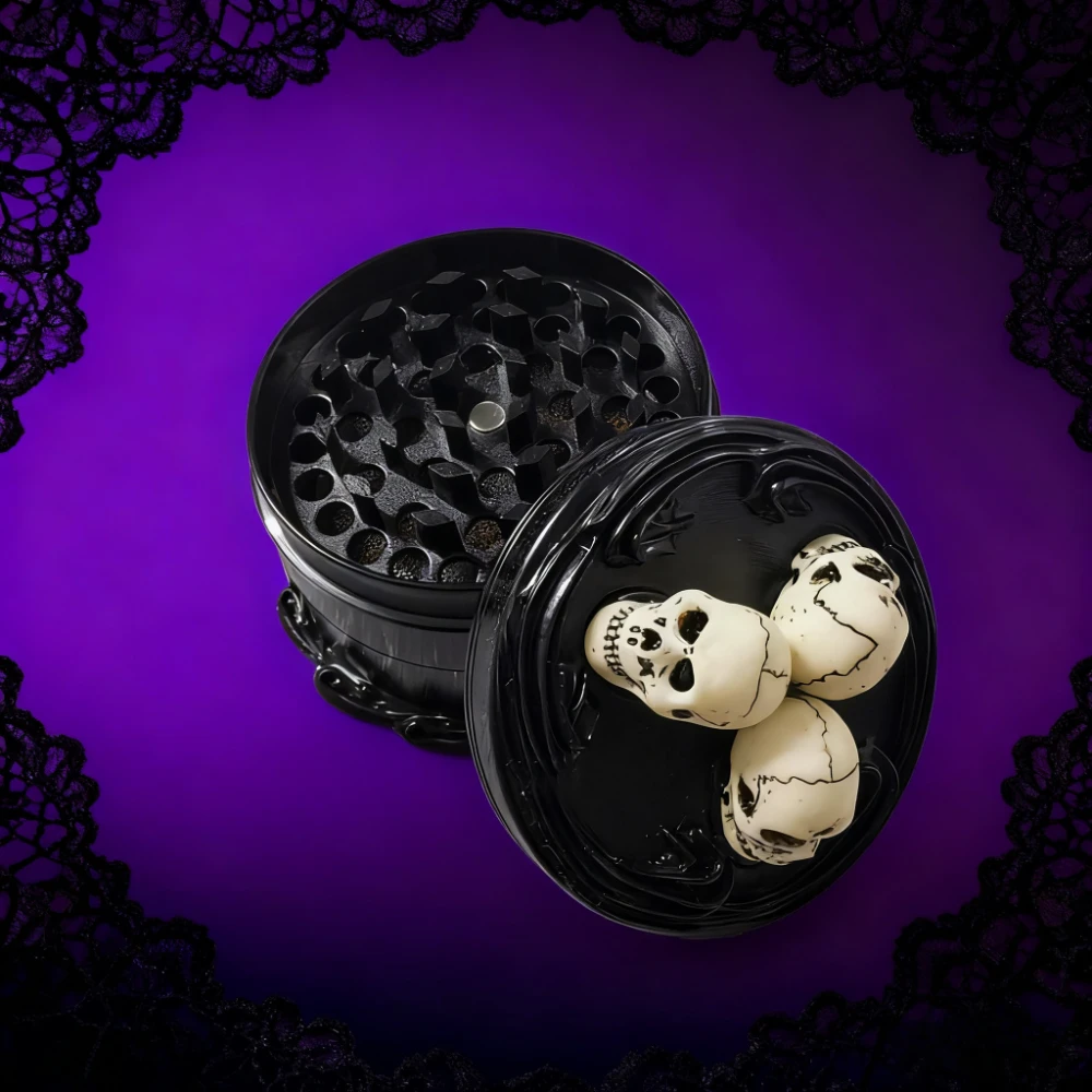 

60mm 4-Layes Skulls Grinder - Novelty Design