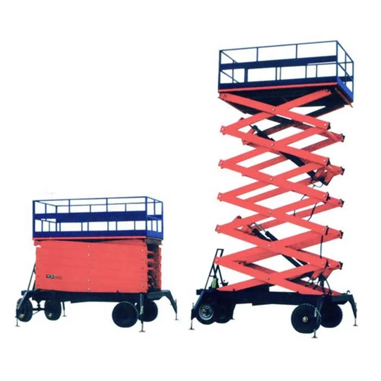 Hydraulic Pallet Scissor Motor Scaffolding Man Tracked Lifting Platform Mechanical Cargo Lift Table