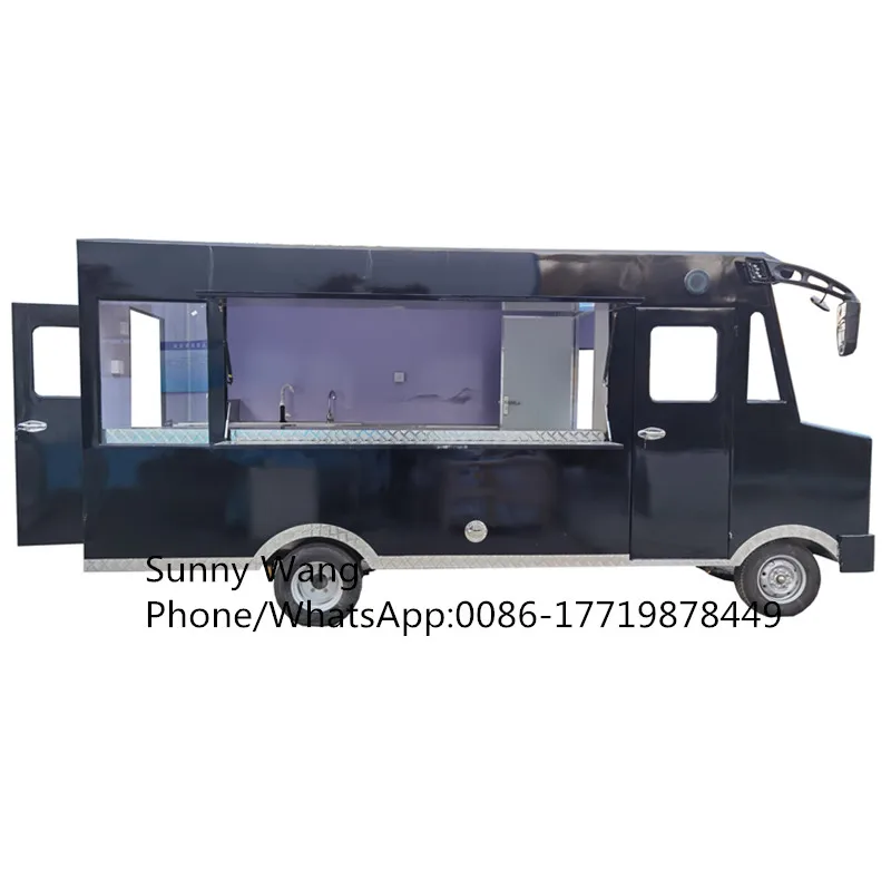 Food Truck Festival Electric Food Truck Customized Photo Booth Kiosk Pizza Cart Hot Dog Ice Cream Coffee Van