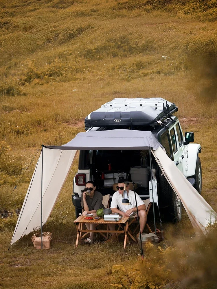 

Tailgate tent SUV outdoor camping sunscreen camping awning tail box extension pickup truck side tent Hot sales