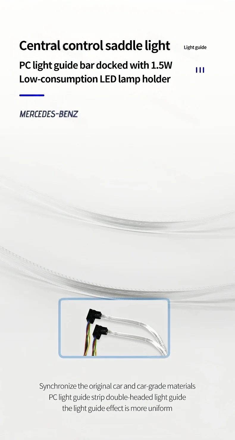 Für Benz C GLC Klasse Coupé W205 X253 C43 C63 2015-2021 3/12/64 Farben LED Ambientebeleuchtung Turbinen-Auslassdüse Auto-Zubehör – Detail 7