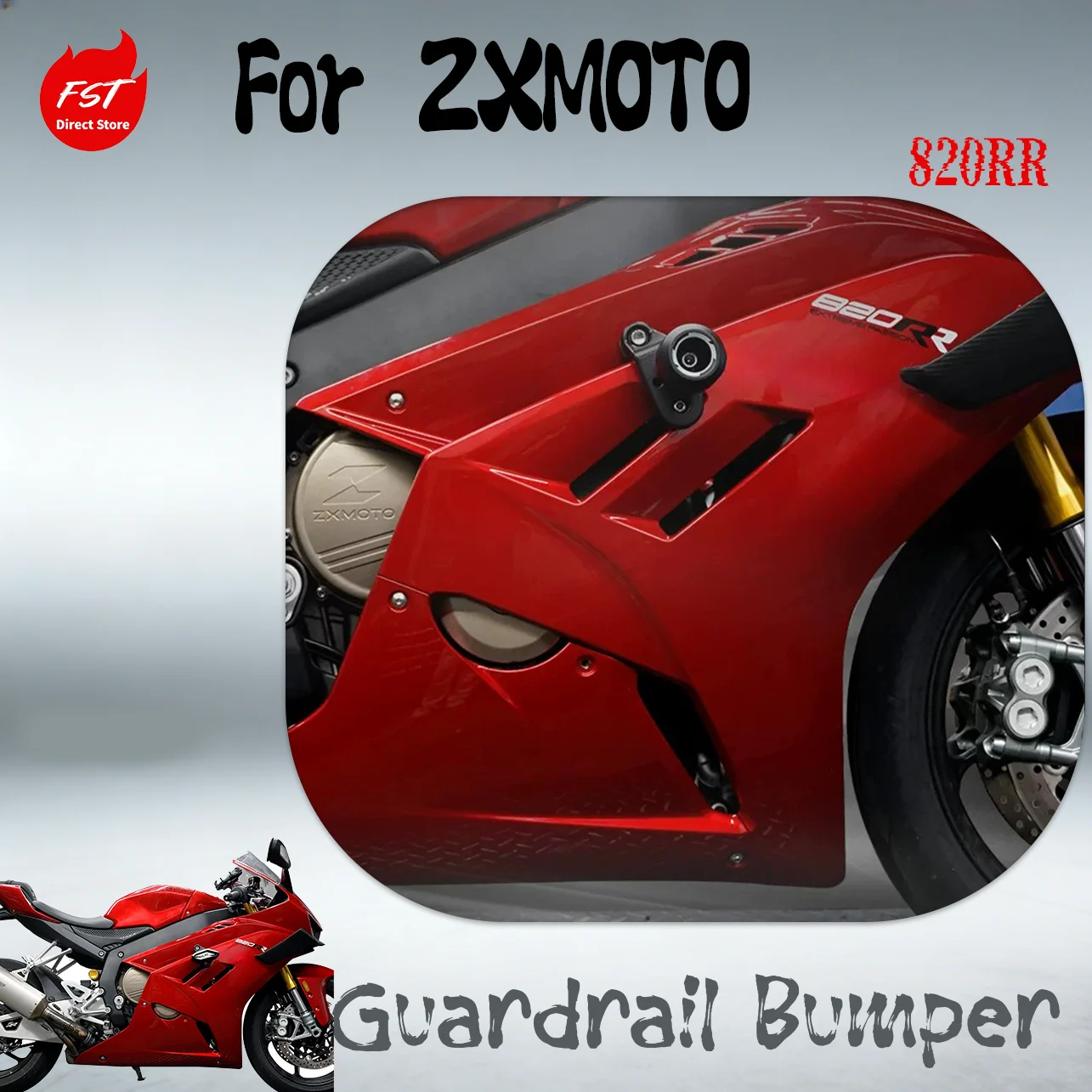 For ZXMOTO 820RR Frame Protector Highway Bars Anti-Crash Bumper Stunt Cage Engine Protection Accessories