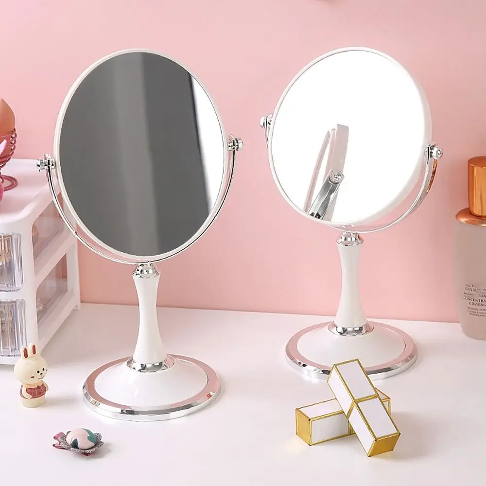 High Definition Makeup Mirror 360° Adjustable Magnifying Stand Makeup Mirror Rotatable Double-Sided Cosmetic Mirror