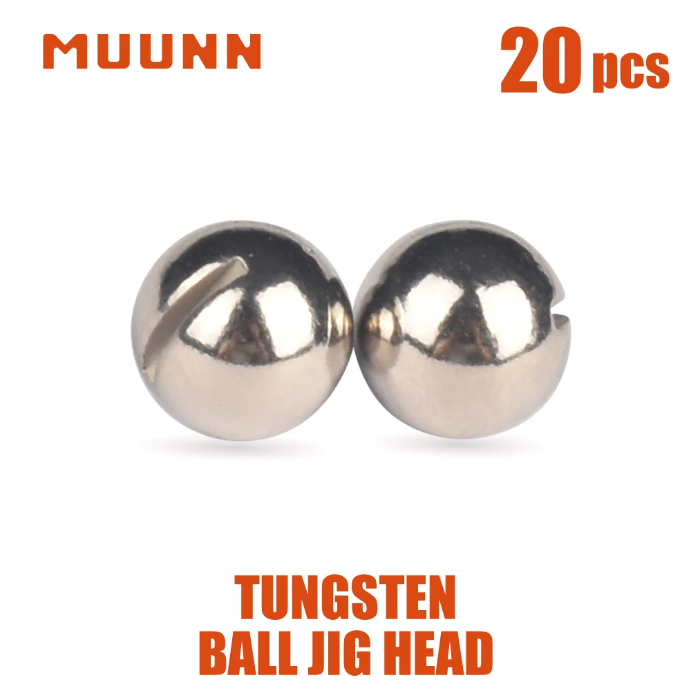 

MUUNN 20PCS Tungsten Ball Ice Jig Head,Pellet Head,Ice Hook Welding DIY Material, 2.5mm/3mm/4mm/5mm/6mm/7mm/8mm,Pike Carp Hook