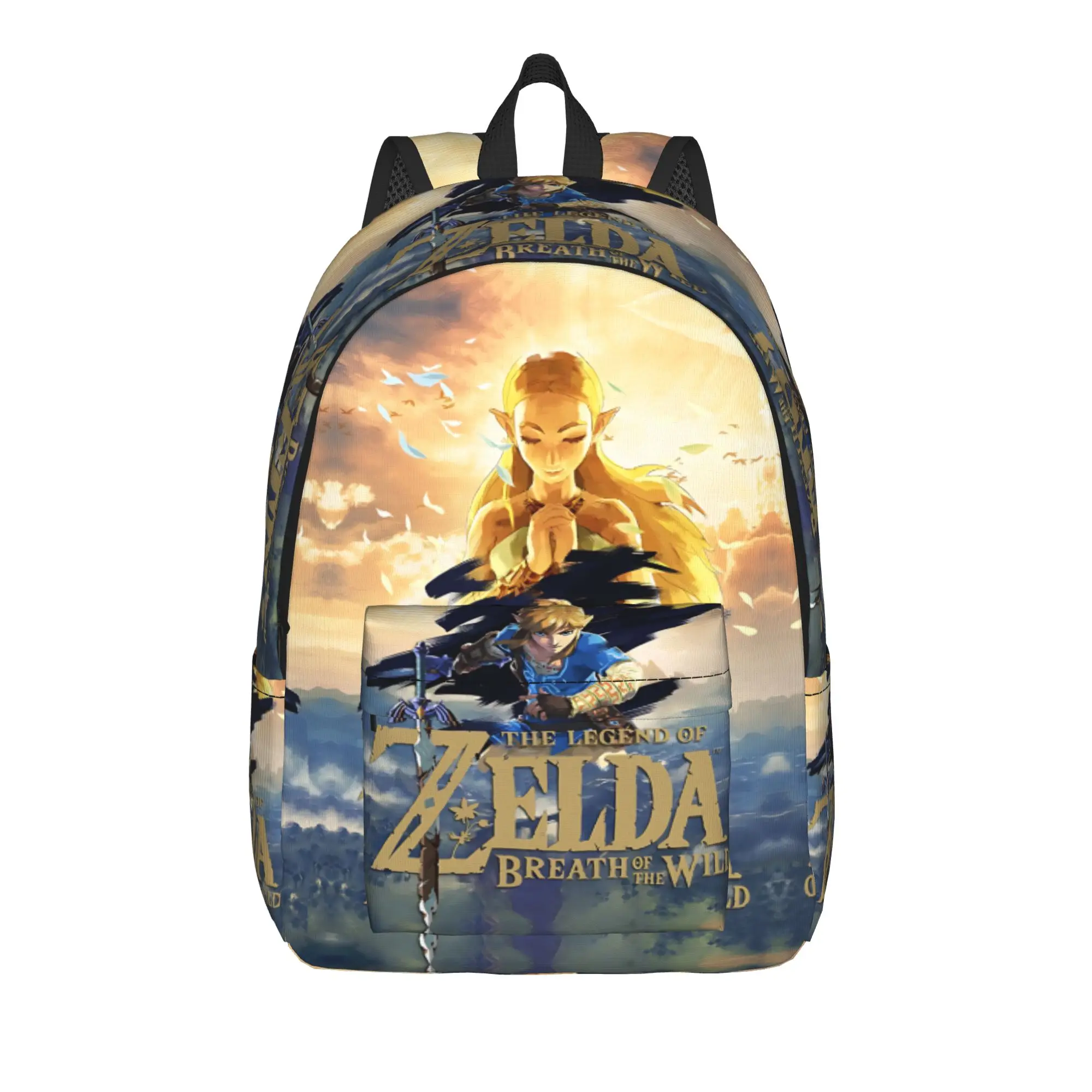 Fashion Z Zelda RPG Game Backpack  Mochilas Snack Storage For School Sturdy Shoulder Rucksack