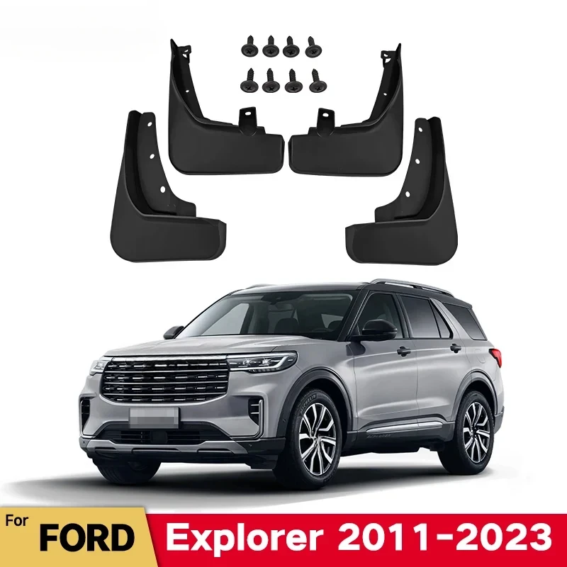 MudFlaps For Ford Explorer 2011-2023 U502 U625 Mud Flaps Splash Guard Mudguards Front Rear Fender Auto Styline Car Accessories