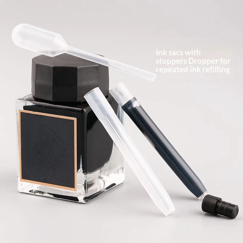 Ink Sac For MAJOHN A1 A2 Fountain Pen Ink Bile For Press Pen Press-type Ink Bile With Plug Large Capacity 5.5MM Caliber