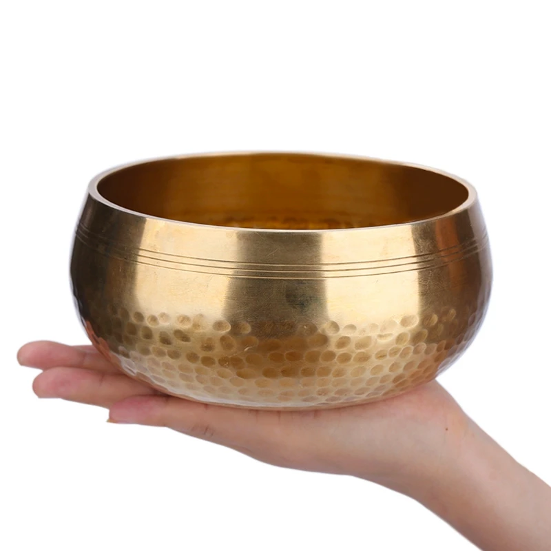 Nepal Handmade Copper Tibetan Bowl Yoga Meditation Chanting and Buddhist Music Bowl image 2