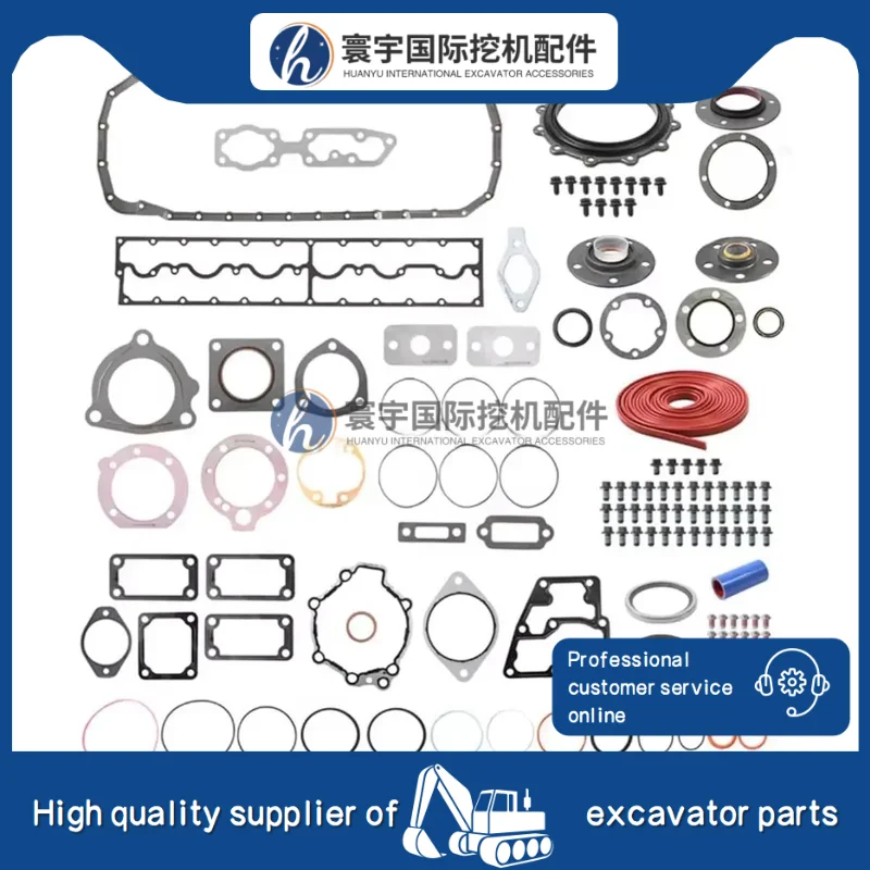 

3804718 4089479 Комплект прокладок верхнего цилиндра двигателя, совместимый с двигателем Cummins QST30 L10 M11 ISM, запасные части для дизельного двигателя