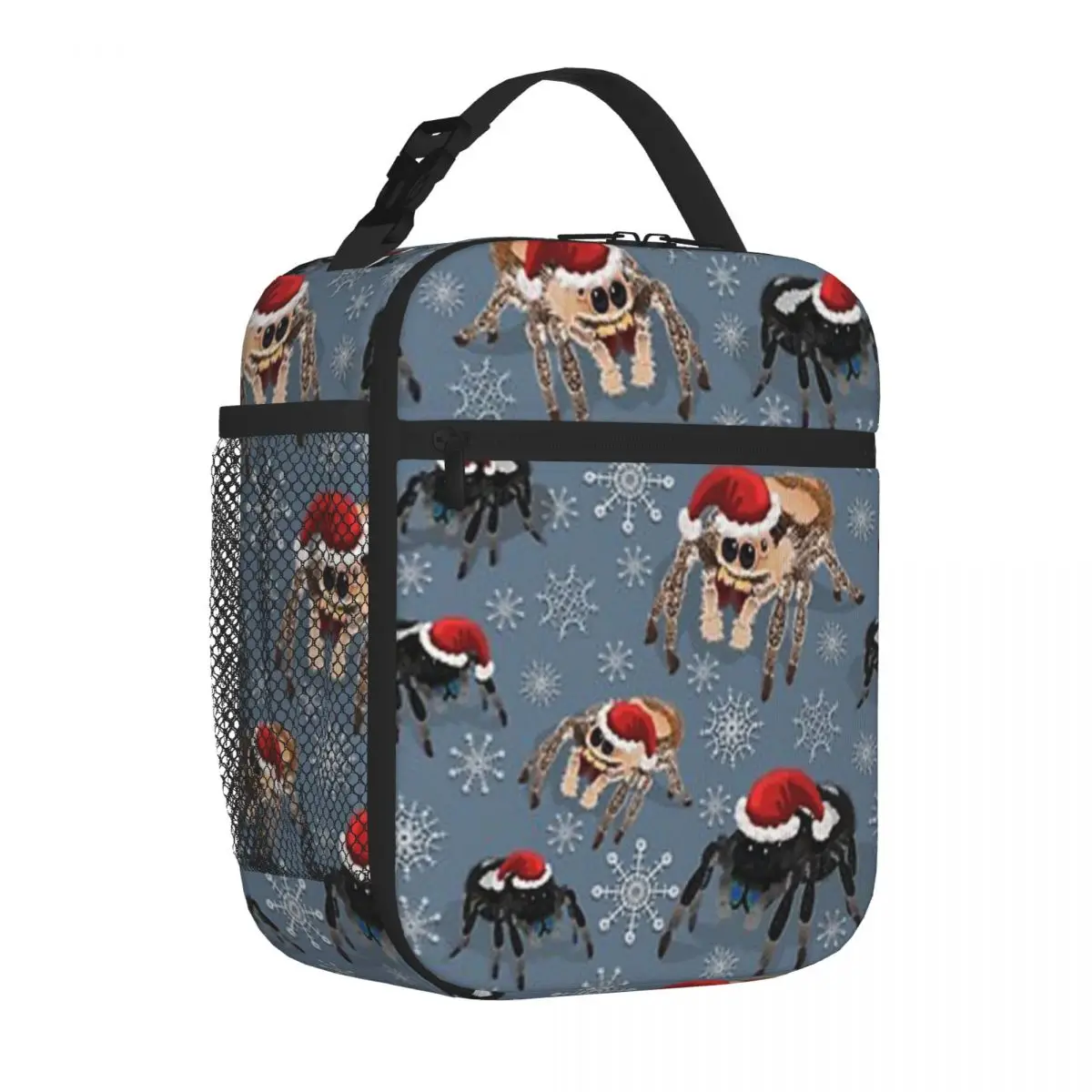 Holiday Regal Jumping Spider Phidippus Regius Lunch Bags Bento Box Portable Lunch Tote Resuable Picnic Bags Cooler Thermal Bag