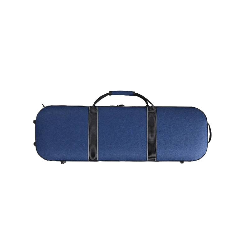 Custom Logo Oblong Violin Case Manufacturer 4/4 Full Size Lightweight Protective Foam Fiddle Carrying Case