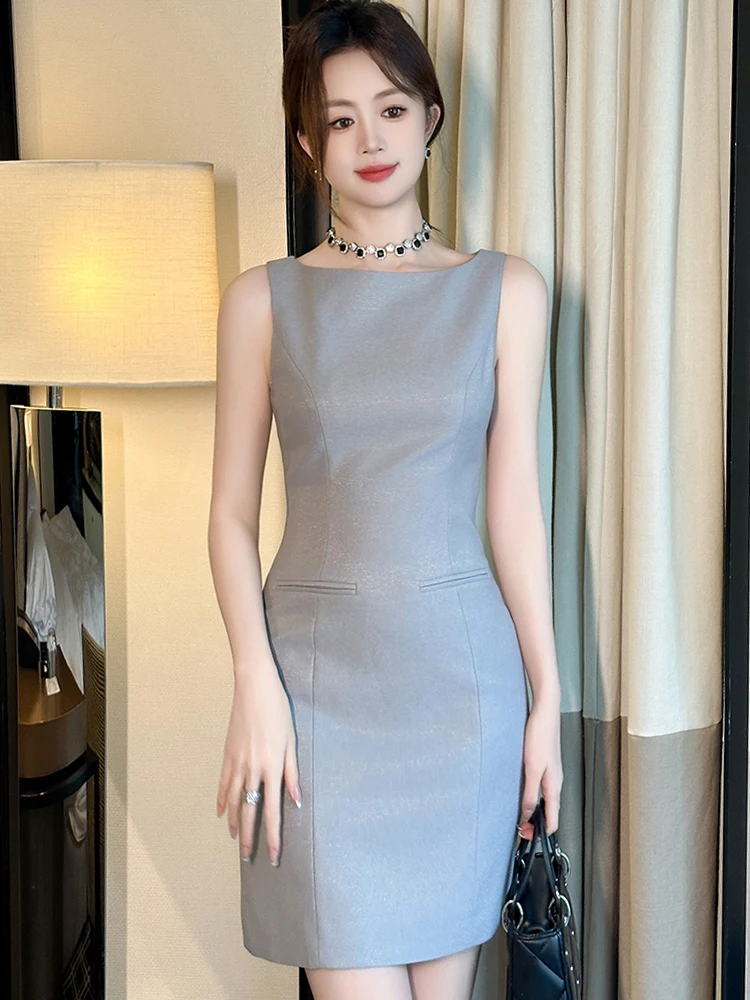 เสื้อผ้าสตรีElegantเสื้อกั๊กภายในชุดสุภาพสตรีแฟชั่นเซ็กซี่BodyconมินิชุดหญิงPartyด้านใน-Matchด้านล่างVestidos