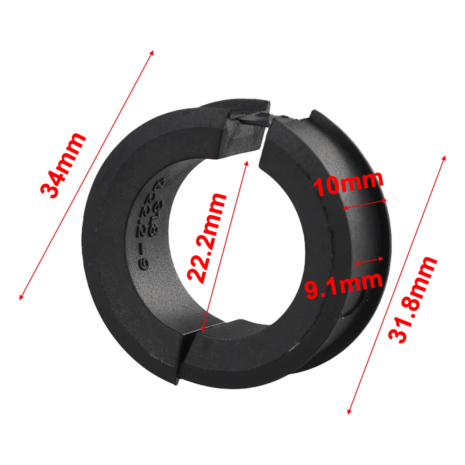 Anti slip and shock absorbing reducing washer for bicycle computer frame 31 8 to 25 4mm suitable for 22 2mm handlebars