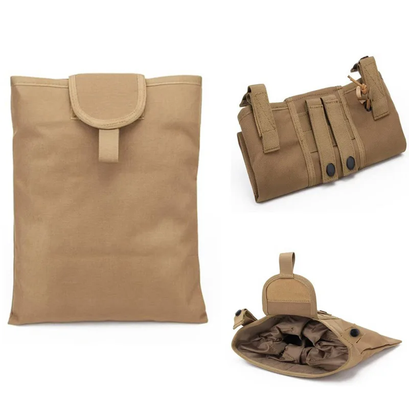 

Tactical Molle Dump Pouch, Mag Recovery Pouch, Drawstring Magazine, Recycling Pouch, Airsoft Hunting Accessories Gear