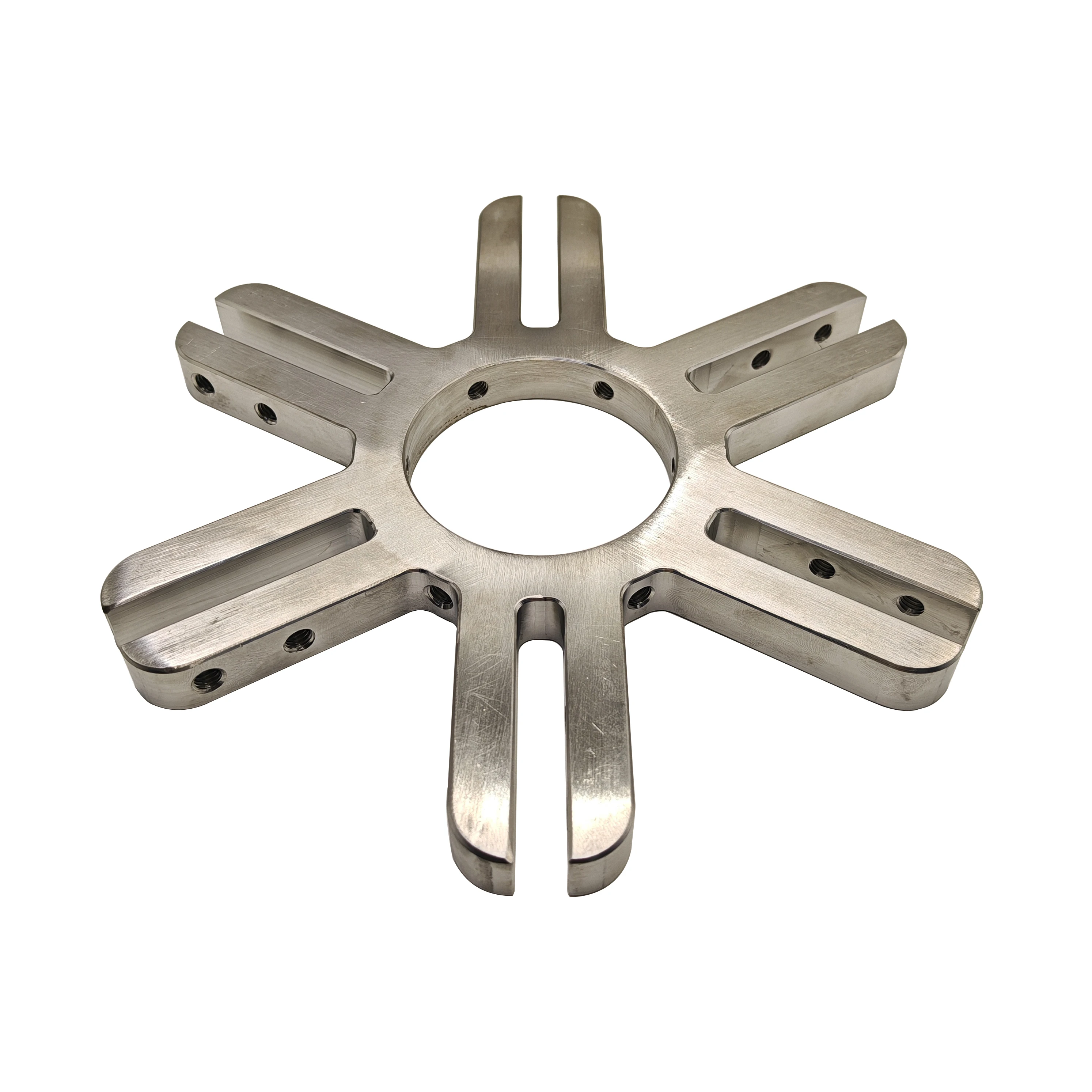 Spider 6 arm type window fixing clamps High quality stainless steel clamps 2, 3, 4, 5 axis CNC custom processing