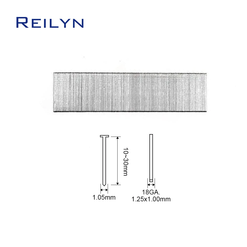 Reilyn F30 Pneumatic Upholstery Nailer 18GA Framing Nail Gun Air Stapler Accept Brad Nail 10-30mm for Furniture Sofa Woodworking