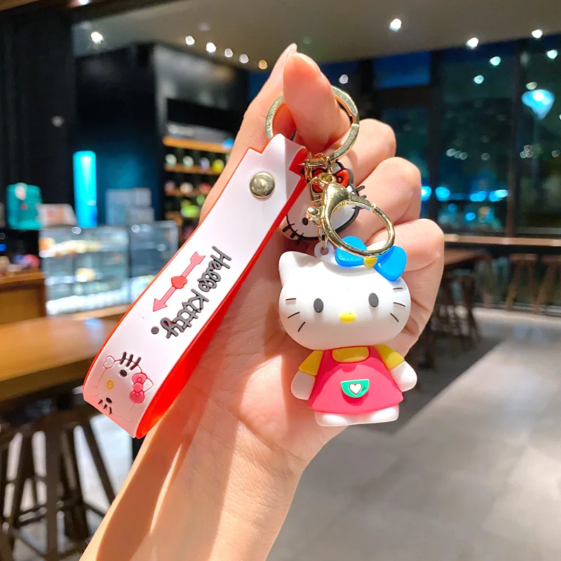 Sanrio figura de Anime Hello Kitty Ángel gato muñeca Kawaii pastel habitación decoración decorativa juguetes de Navidad regalos para niñas niños juguete