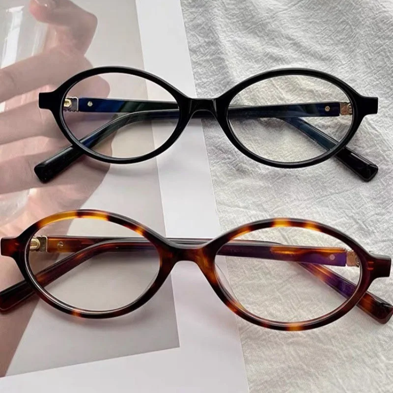 

Oval Anti Blue Light Blocking Glasses Women Retro Clear Anti Radiation Filter Glasses Eyewear Trend Reading Protection Eyeglass
