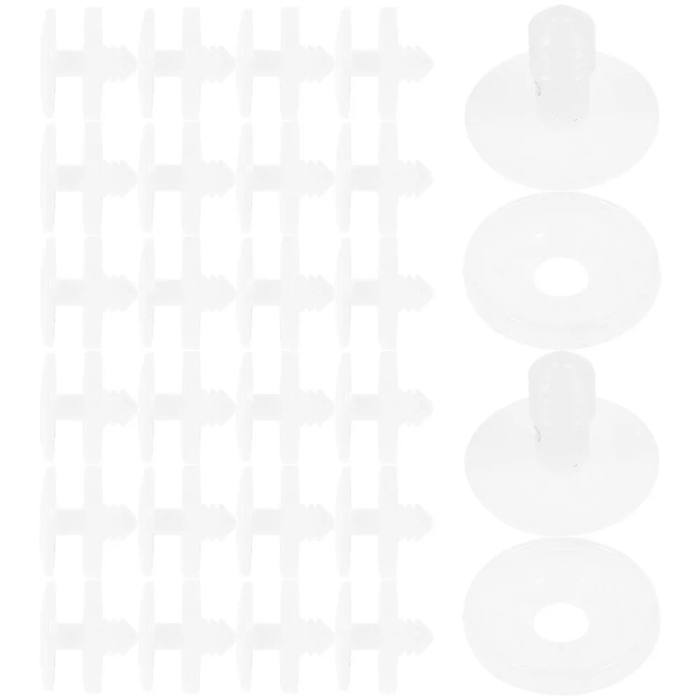 40Set Plastic Joint Connectors Flexible Movable Puppet Skeletons DIY Bear Figure Crafting Accessories Set Plastic Animal Joints