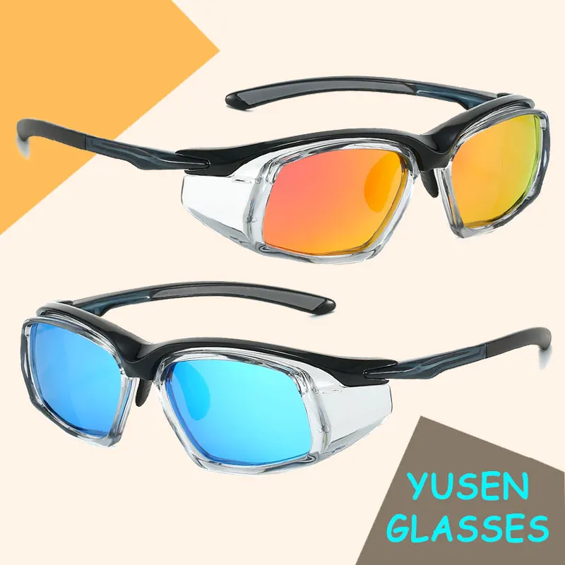 A Pair of New Outdoor Cycling Polarized Sunglasses, Colorful Coated Sports Glasses for Driving, Fishing, and Protection Against Wind and Sand, Suitable for Both Men and Women, and Suitable for Various Situations