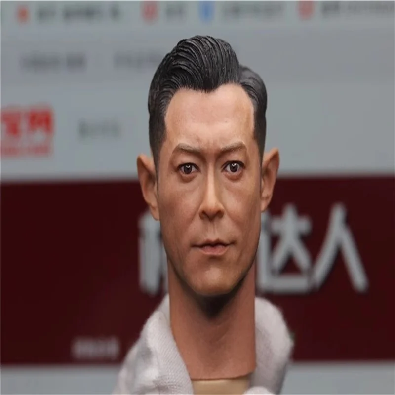 

1/6 Male Soldier Accessories Asia Louis Koo Head Carving Sculpture Model Toy Fit 12'' Action Figures Body In Stock