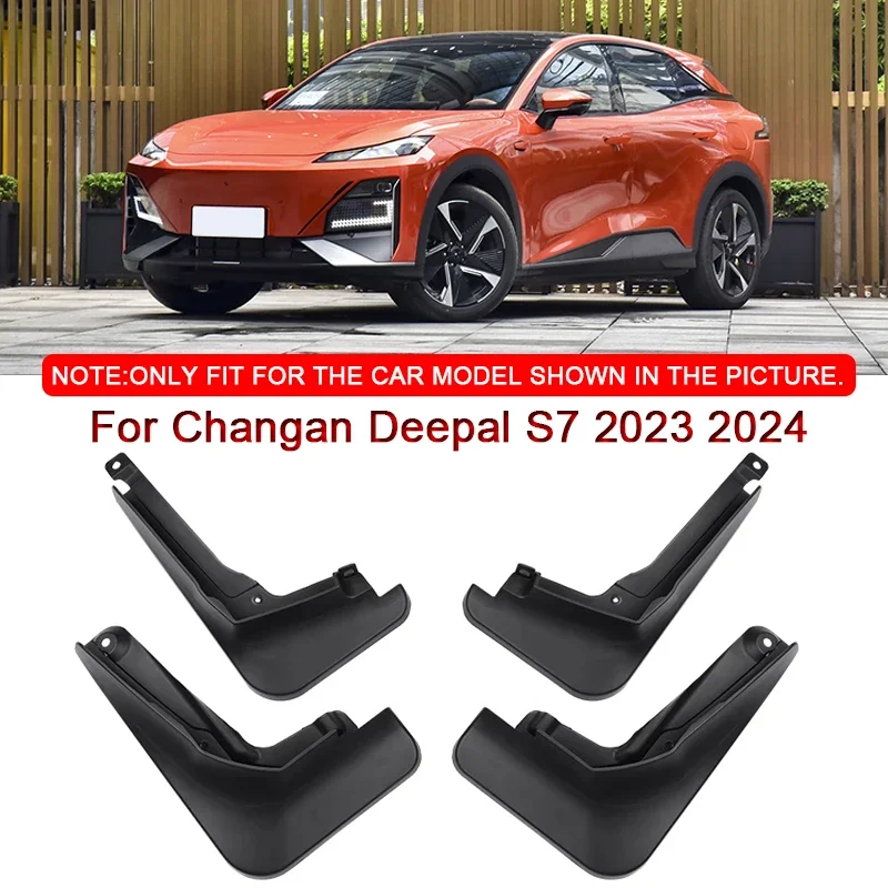 

Car Styling ABS Car Mud Flaps Splash Guard Mudguards MudFlaps Front Rear Fender For Changan Deepal S7 2023 2024 Auto Accessories