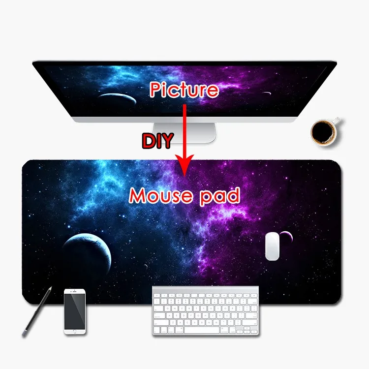 Personal DIY Printed Mouse Pad Waterproof Non Slip Custom Design Desk Mat Perfect Gift for Gamers Office Workers