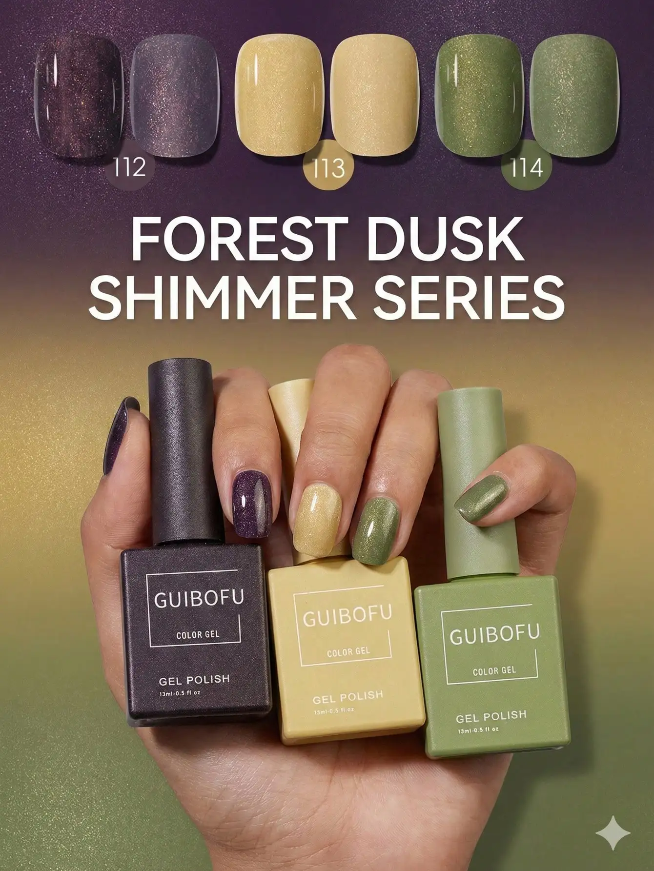 Aliexpress Mocha, Mustard And Olive Gel Nail Color Set, 3pcs 15ml Retro Earth-Tone Palette For DIY Manicures - Aliexpress Deal