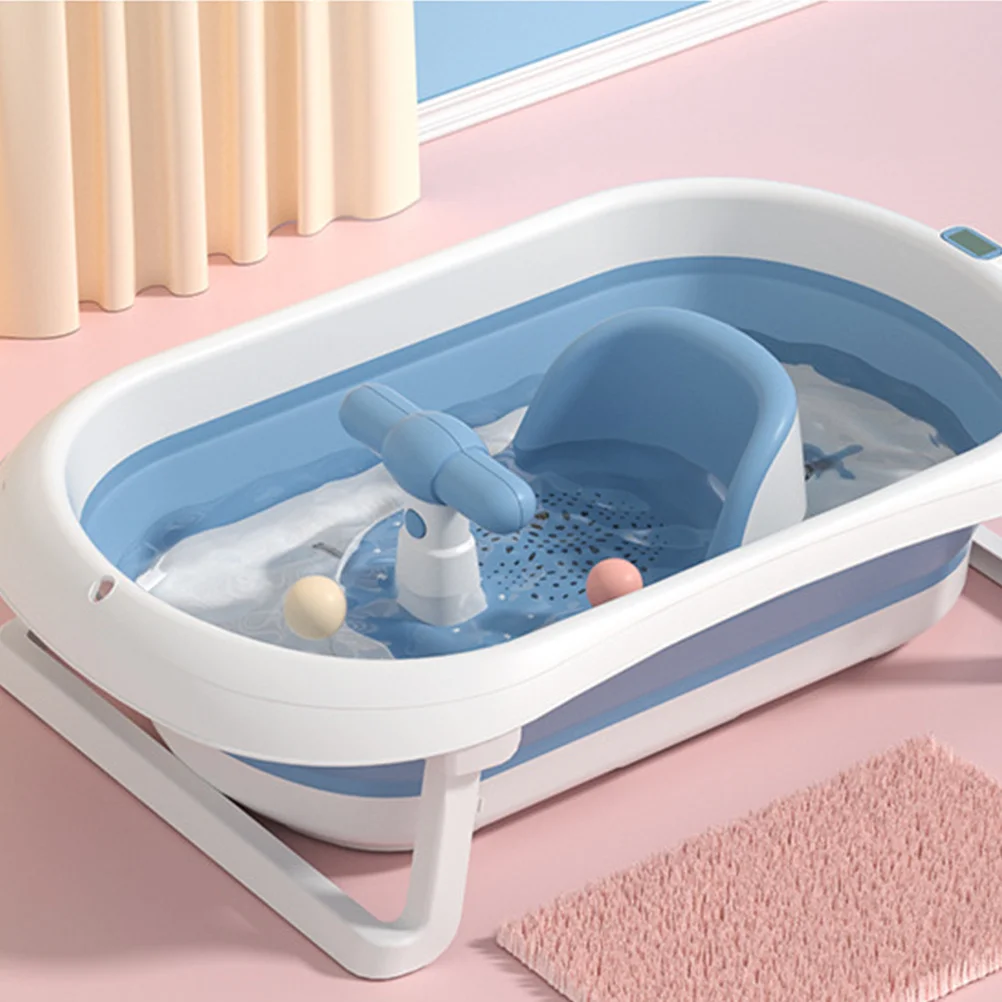 

Детская ванна, сиденье для детской ванны для новорожденных, просторный дизайн с открытой стороной, удобная поддержка спинки, ванна из полипропиленового материала премиум-класса