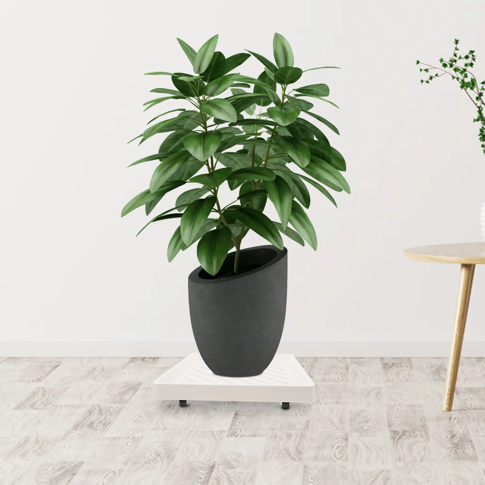 Square Plant Dolly Thickened Universal Casters Rolling Planter Base Movable Pot Pallet Tray Indoor Outdoor Garden