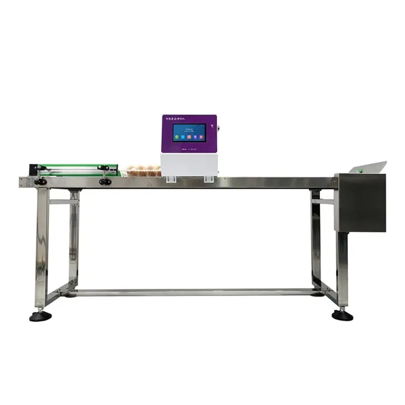 6 Head Automatic Egg Coder Machine Custom 50000 Eggs H Capacity 7 Inch Touch Screen Poultry Farm Date Coding Printer