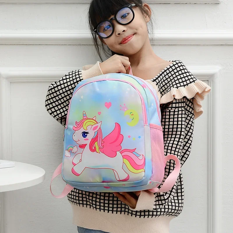 Rucksack für Kinder Cartoon Einhorn Meerjungfrau Rucksack leichte Schult asche für Mädchen Nylon tasche für Kinder im Vorschul alter