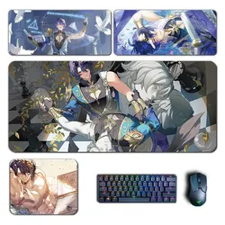 PC Game Dr Ratio Mouse Pad Honkai Star Rail Large Mousepad Computer Mouse Mat Keyboard Padding Anime Gaming Accessories Desk Mat