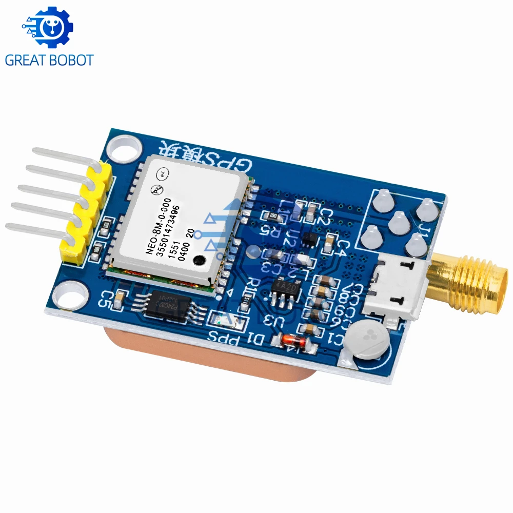 Módulo GPS NEO-6M / NEO-7M / NEO-8M / NEO-9M con EEPROM para Arduino ESP32 STM32