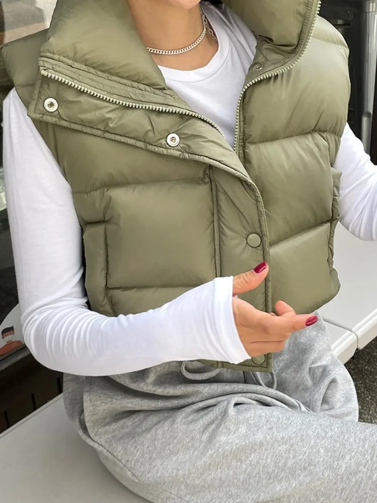 Chaleco Jaet de algodón para mujer, ropa de abrigo Thi Warm Bread Sle, primavera Otoño Invierno, viaje, otro otro