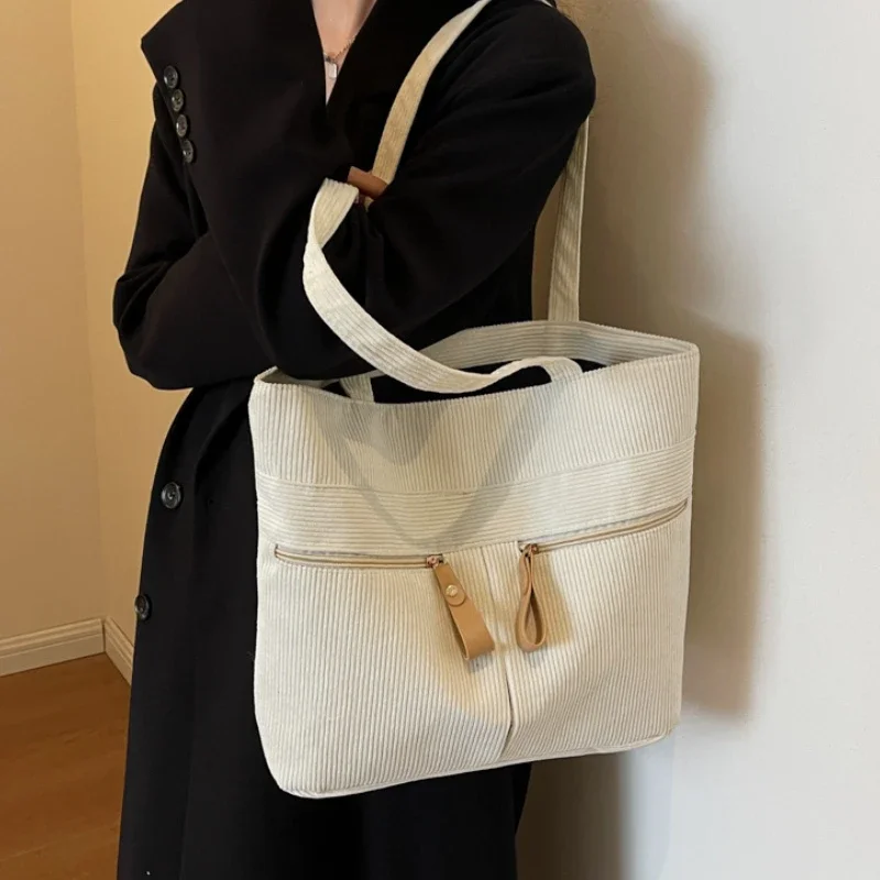 Women Tote Bags Corduroy Designer Bags Women Shoulder Bag Crossbody Bag for Women Purse and Handbags Сумка Женская Bolsa Bolso image 4